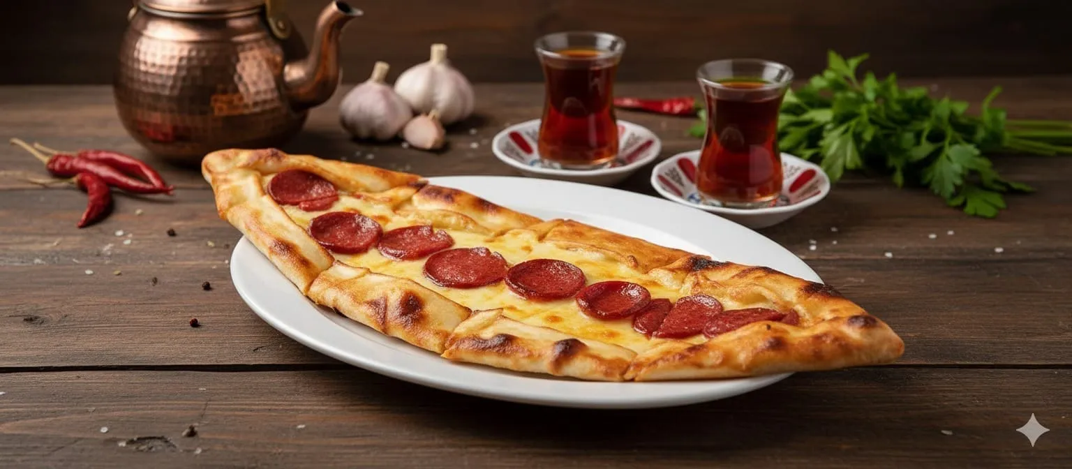 Sucuklu Pide - Geleneksel Pideler